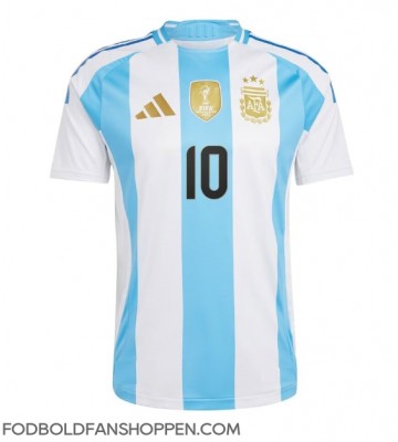 Argentina Lionel Messi #10 Hjemmebanetrøje Copa America 2024 Kortærmet